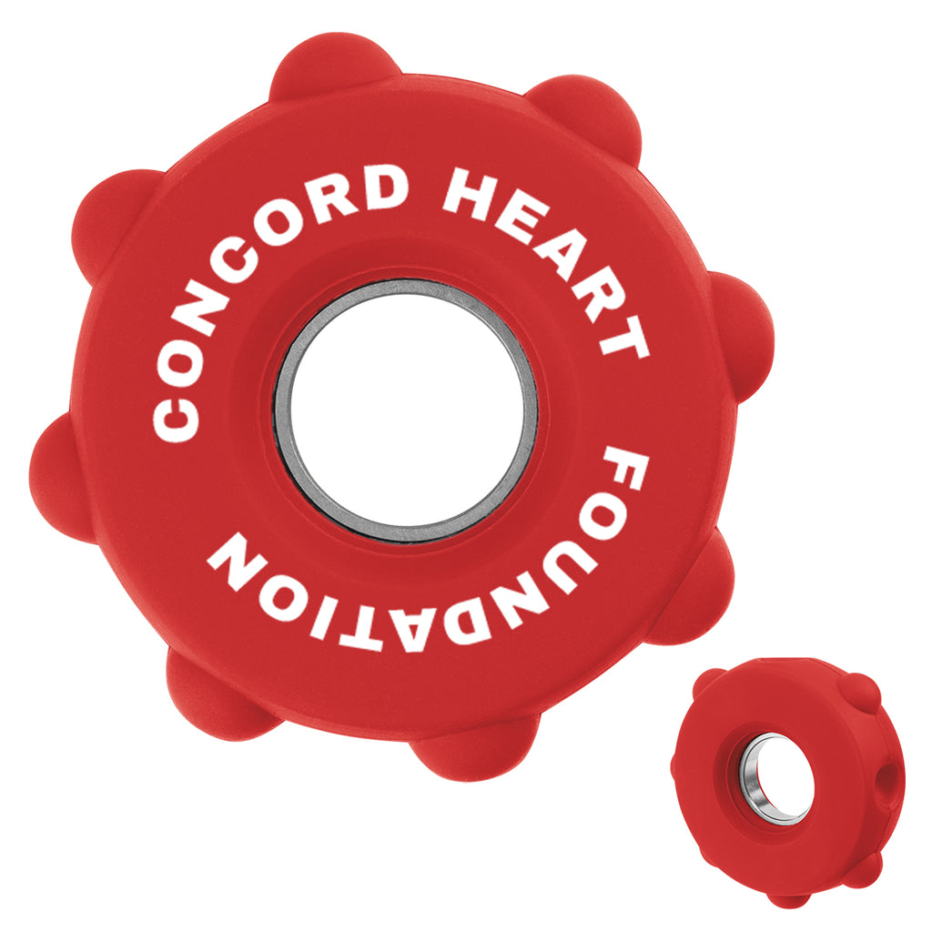 Fun Spinner, Push Pop - Red - Pad Print