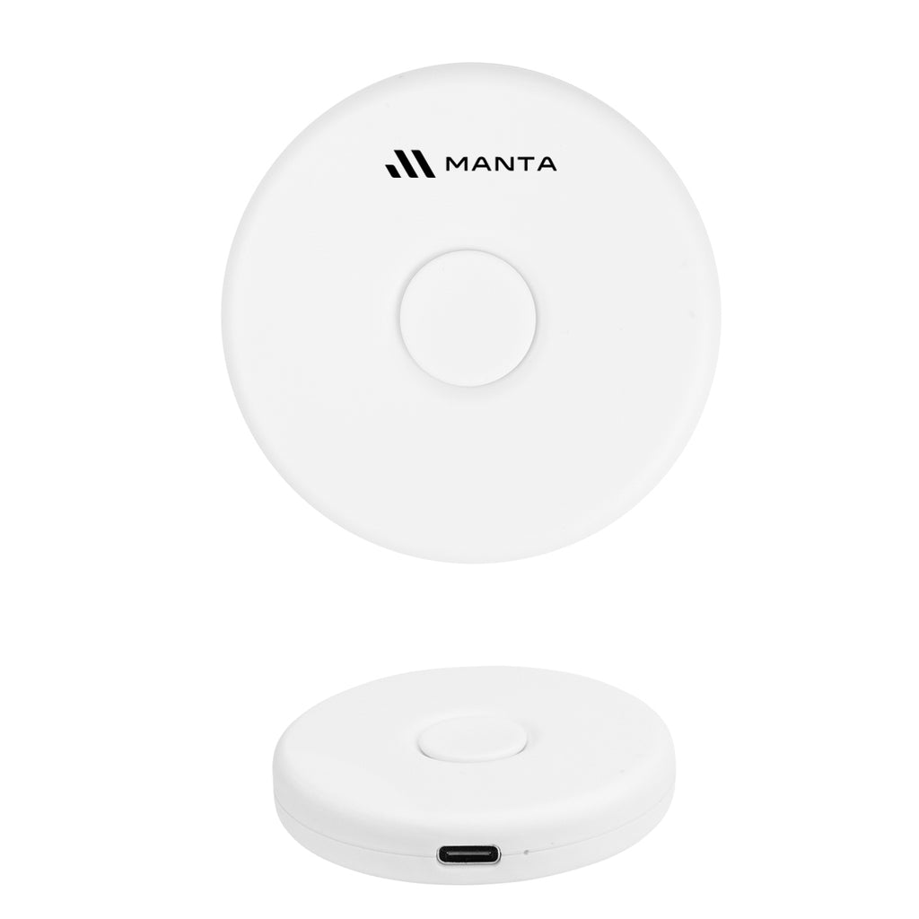 Fun Spinner Wireless Charger in Recycled ABS - White - Pad Print