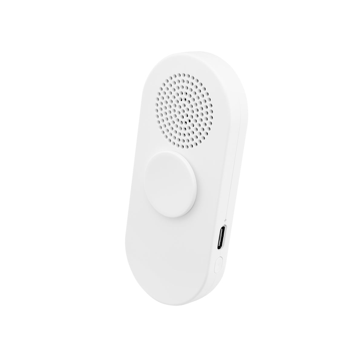 Fun Spinner Wireless Speaker in Recycled ABS - White - Angle