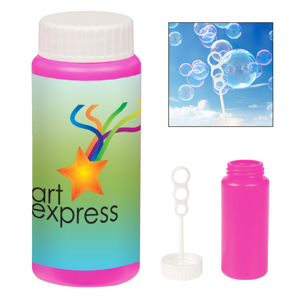 Fun Time Bubble Dispenser, 2 oz - Fuchsia - White_Label