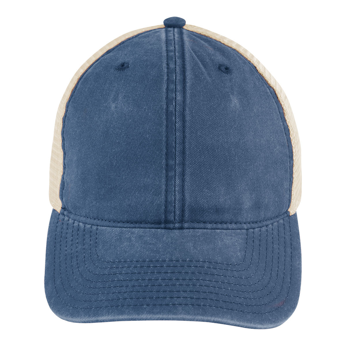 Game Changer Twill Trucker Cap, Pigment Dyed - Navy - front