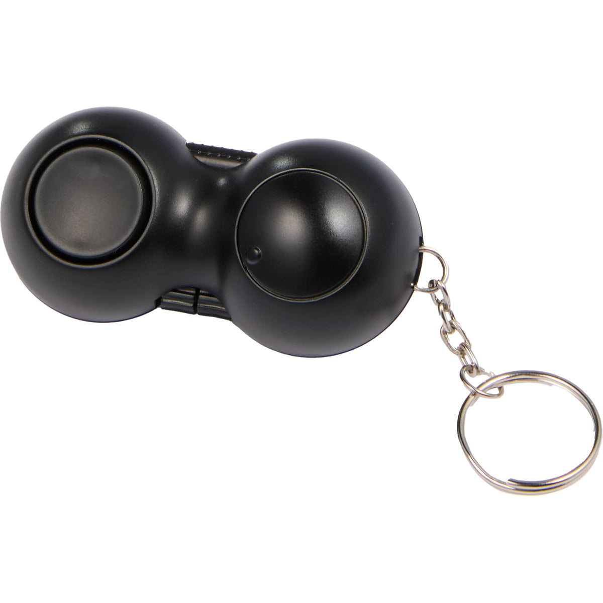 Game Controller Fidget Toy with Keyring - Black - Back