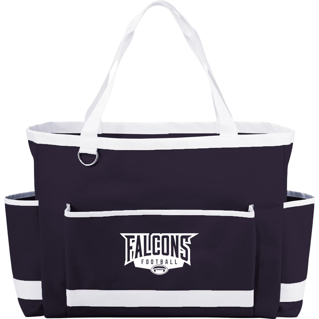 Game Day Carry-All Tote with Side Pockets - Navy - Front 2
