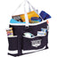 Game Day Carry-All Tote with Side Pockets Transfer - Navy - Front