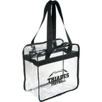 Game Day Clear Safety Tote with Zip Top Transfer - Black - Photo