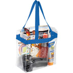 Game Day Clear Tote with Sporty Webbing Trim Transfer - Royal - Photo 2