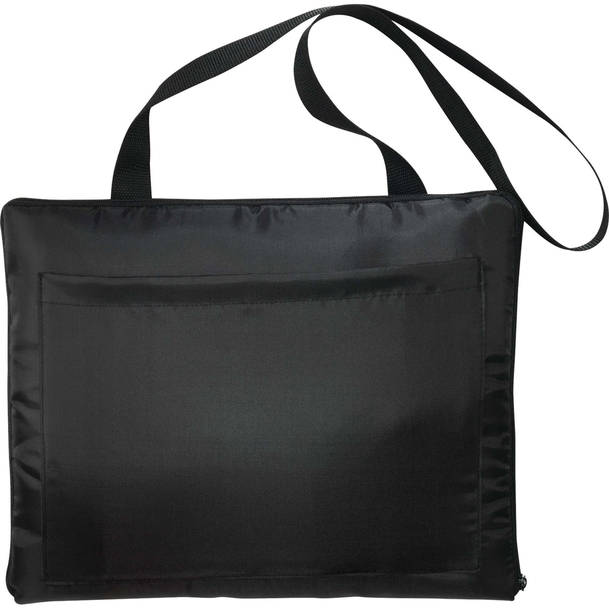 Game Day Fleece Stadium Blanket with Tote Transfer - Black/Gray - Photo