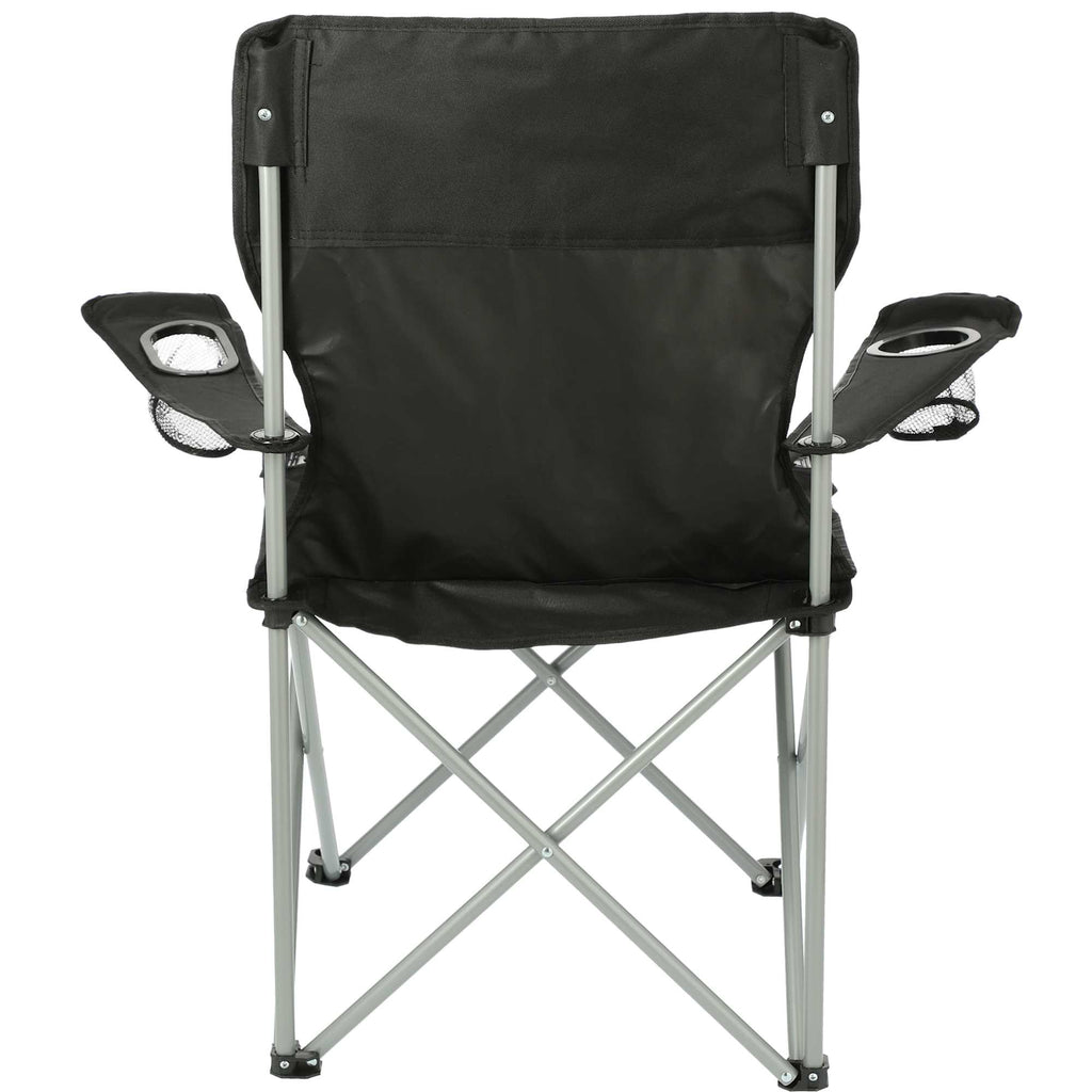 Game Day Folding Event Chair, 300 lb Capacity Transfer - Black - Back