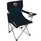 Game Day Folding Event Chair, 300 lb Capacity Transfer - Navy - Front