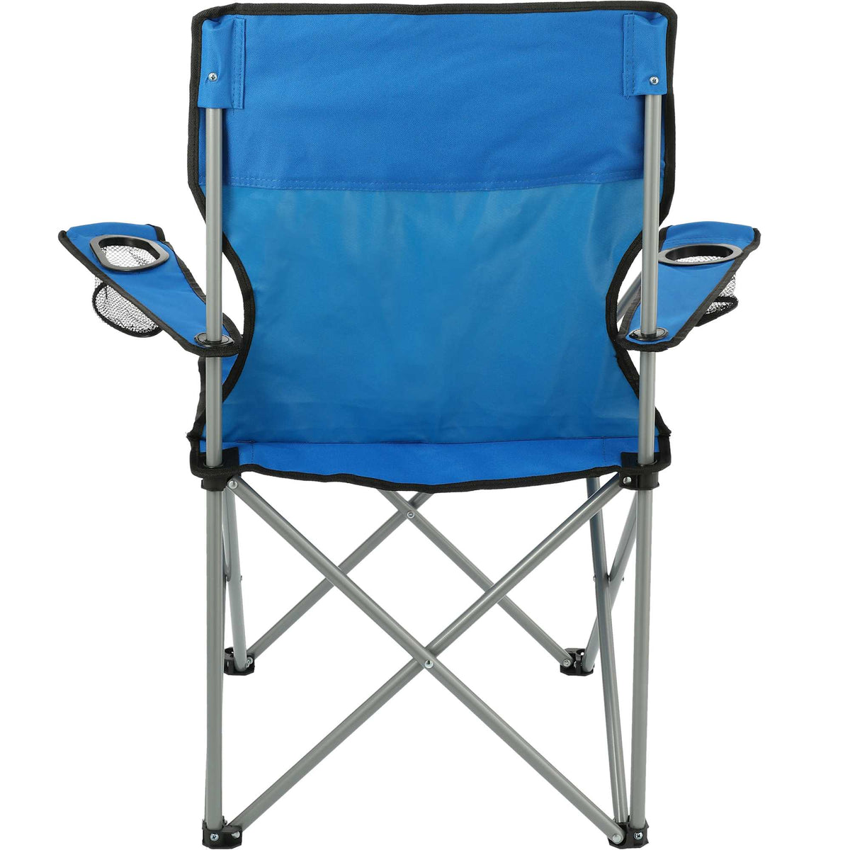 Game Day Folding Event Chair, 300 lb Capacity Transfer - Royal - Back