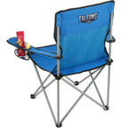 Game Day Folding Event Chair, 300 lb Capacity Transfer - Royal - Front