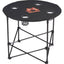 Game Day Round Folding Table for Four Transfer - Black - Front