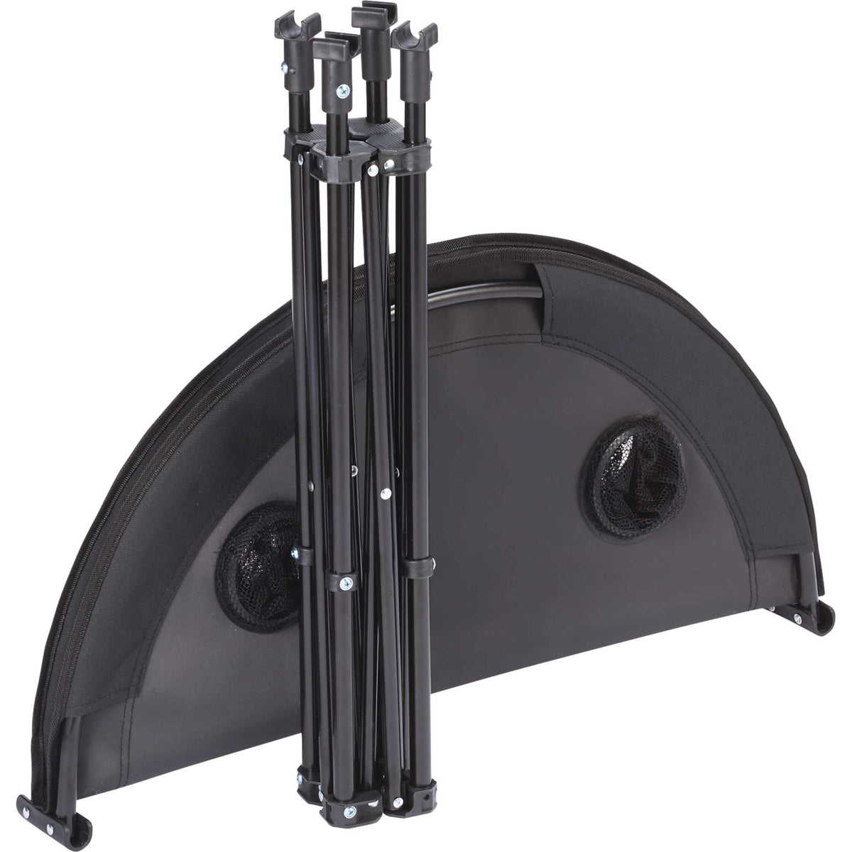 Game Day Round Folding Table for Four Transfer - Black - Photo 2