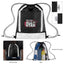 Game Time Reflective Drawstring Bag in Recycled PET - Game Time rPET Reflective Drawstring Bag
