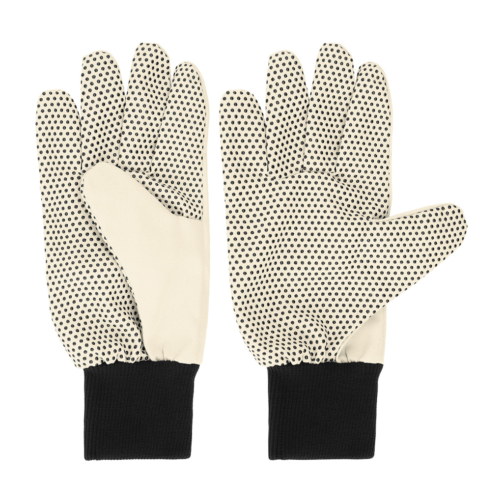 Garden Gloves, Green Thumb - Natural with Black - Open