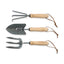 Garden Tool Trio in Iron and Oak with Gift Box Laser Engraving - Wood - View 1