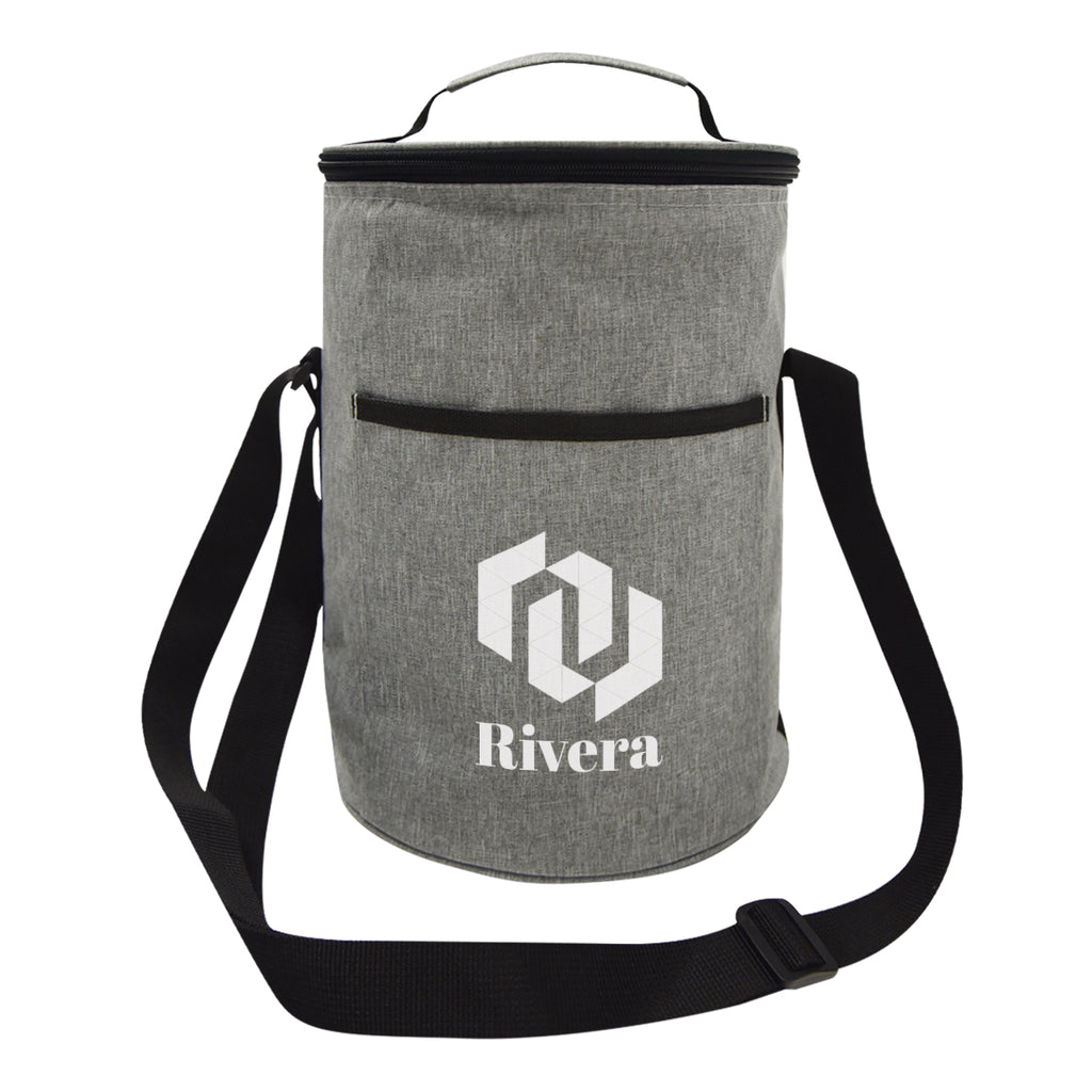 Gather Round Cooler Bag, Heathered - Gray - Silk Screen