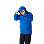 Gearhart Lightweight Waterproof Softshell Jacket for Men Debossing - Metro Blue - On Model Model Front
