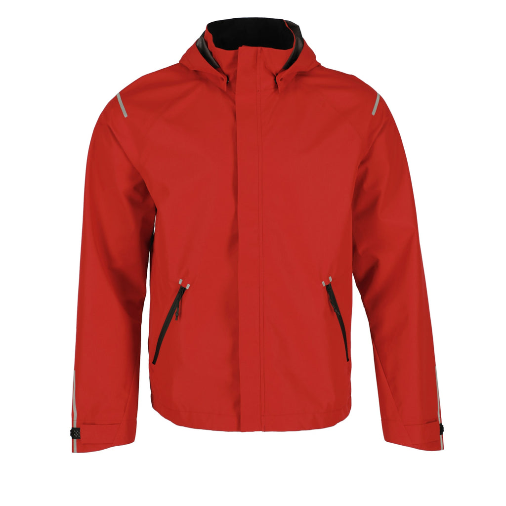 Gearhart Lightweight Waterproof Softshell Jacket for Men Embroidery - Vintage Red - Flat Frt