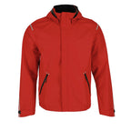 Gearhart Lightweight Waterproof Softshell Jacket for Men Embroidery - Vintage Red - Flat Frt