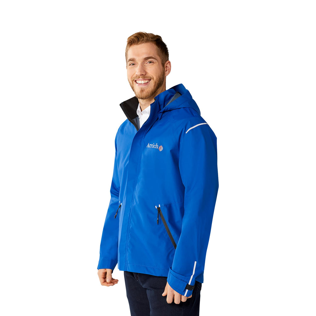 Gearhart Lightweight Waterproof Softshell Jacket for Men Transfer - Metro Blue - Side Iglsuo