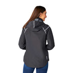 Gearhart Lightweight Waterproof Softshell Jacket for Women Debossing - Black - Back Flat 2