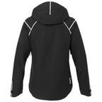 Gearhart Lightweight Waterproof Softshell Jacket for Women Debossing - Black - Back Flat