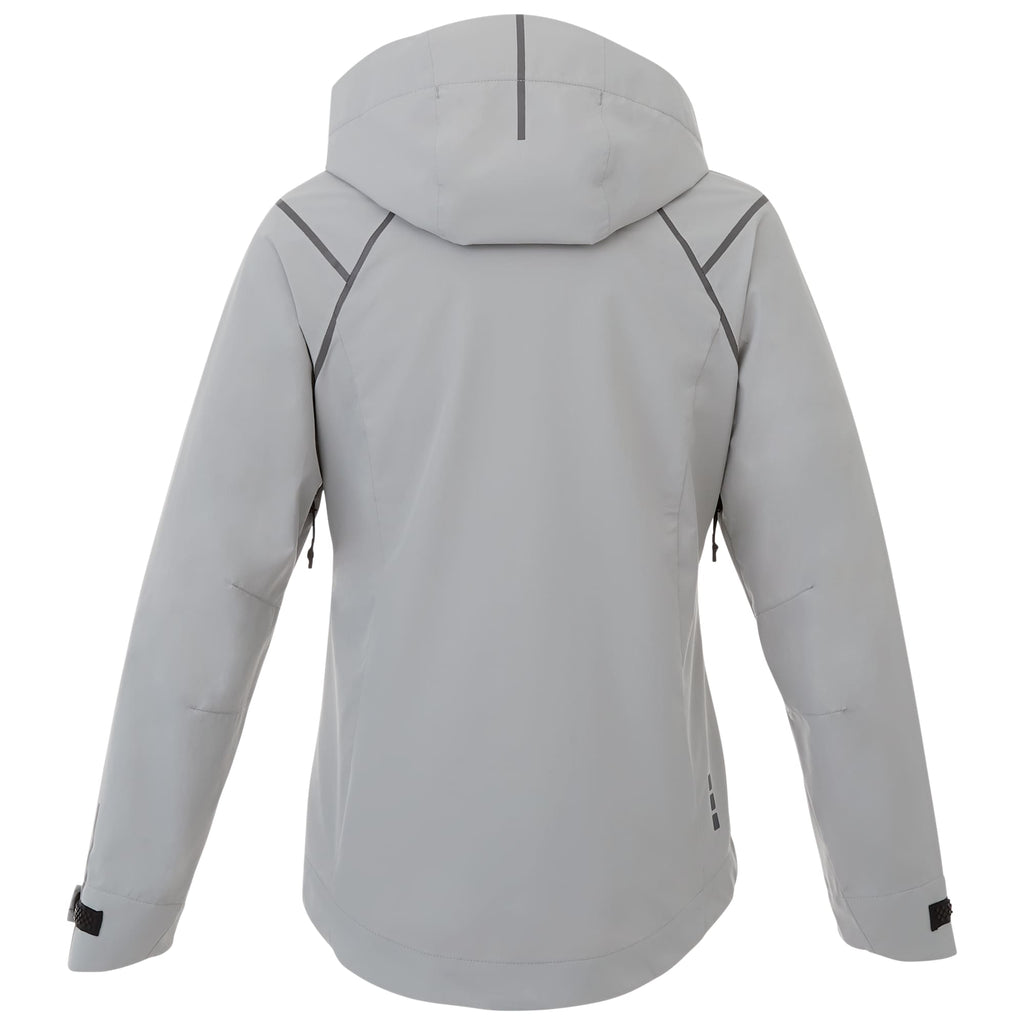 Gearhart Lightweight Waterproof Softshell Jacket for Women Debossing - Fossil - Back Flat