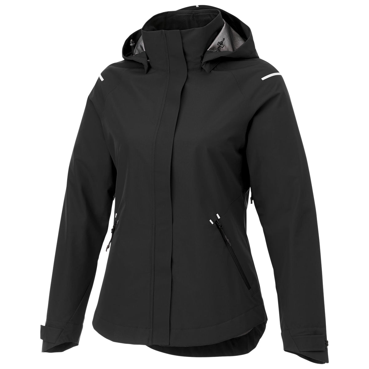 Gearhart Lightweight Waterproof Softshell Jacket for Women Laser Engraving - Black - Flat Frt Crcrpt