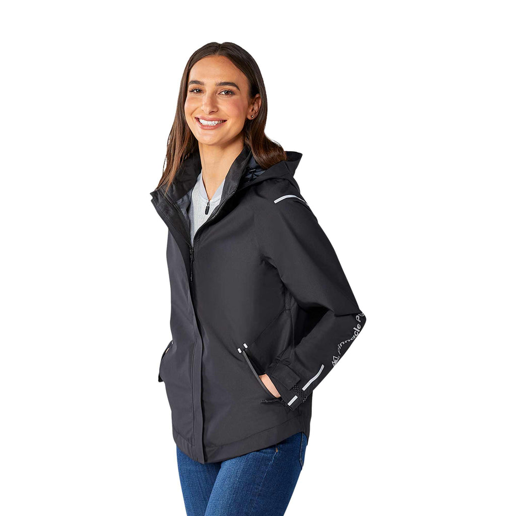 Gearhart Lightweight Waterproof Softshell Jacket for Women Laser Engraving - Black - Softshell Side Nwjp