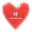 Gel Beads Hot and Cold Pack, Heart Shape - Red - Pad Print