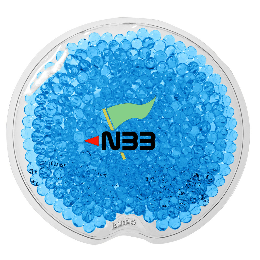 Gel Beads Hot and Cold Pack, Small Round - Blue - Full Color