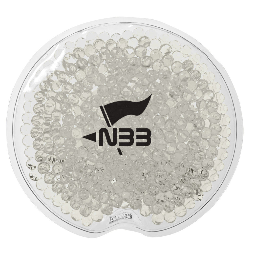 Gel Beads Hot and Cold Pack, Small Round - Clear - Silk Screen