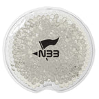 Gel Beads Hot and Cold Pack, Small Round - Clear - Silk Screen