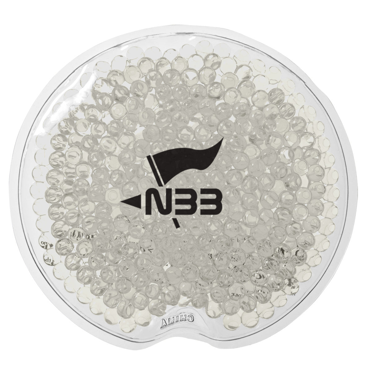 Gel Beads Hot and Cold Pack, Small Round - Clear - Silk Screen