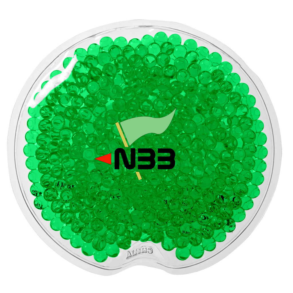 Gel Beads Hot and Cold Pack, Small Round - Green - Full Color