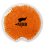 Gel Beads Hot and Cold Pack, Small Round - Orange - Silk Screen