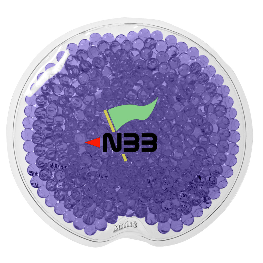 Gel Beads Hot and Cold Pack, Small Round - Purple - Full Color