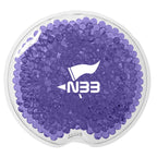 Gel Beads Hot and Cold Pack, Small Round - Purple - Silk Screen