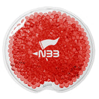 Gel Beads Hot and Cold Pack, Small Round - Red - Silk Screen