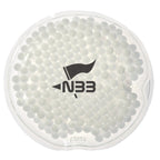 Gel Beads Hot and Cold Pack, Small Round - White - Silk Screen
