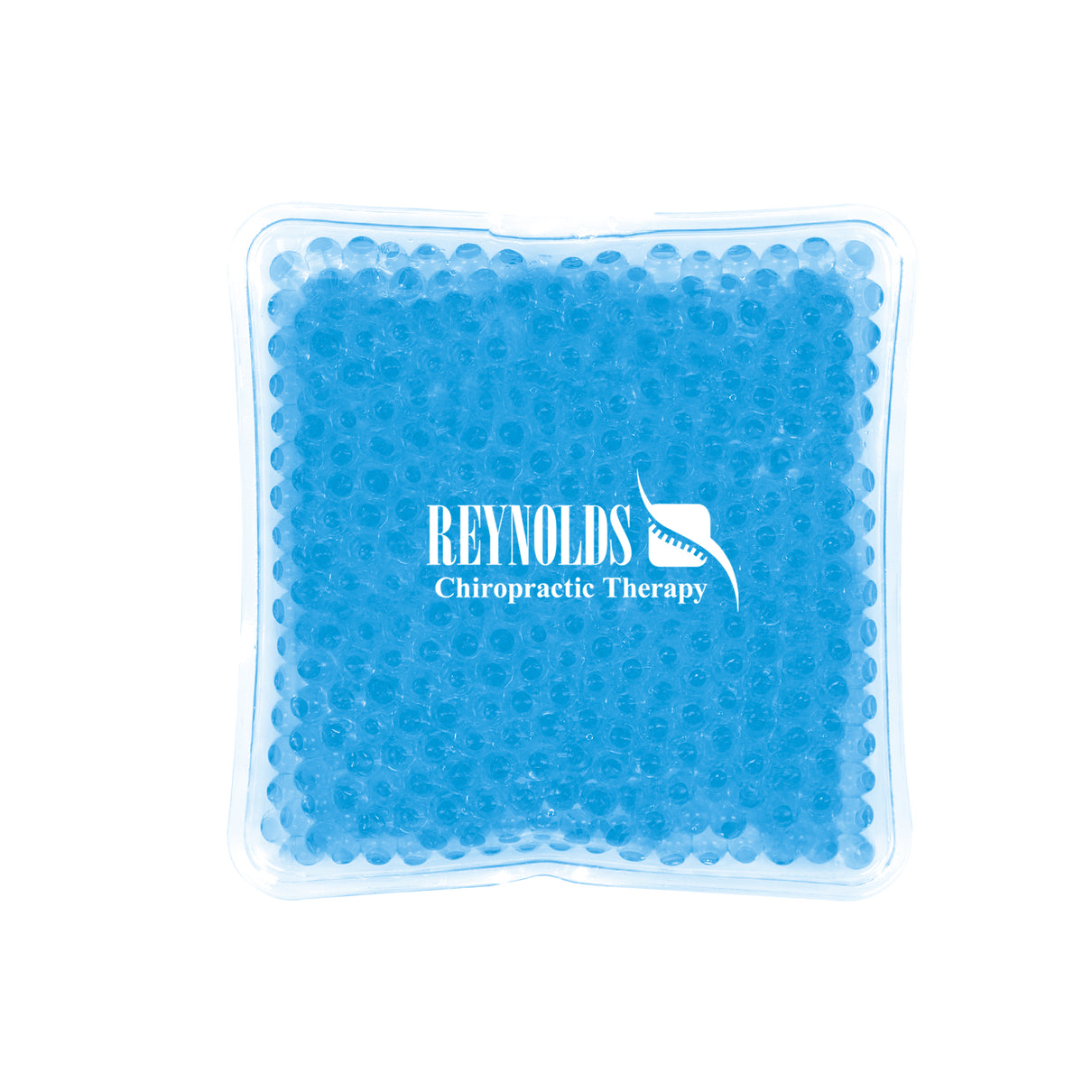 Gel Beads Hot and Cold Pack, Square Full Color - Blue - Pad Print