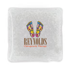 Gel Beads Hot and Cold Pack, Square Full Color - Clear - Full Color