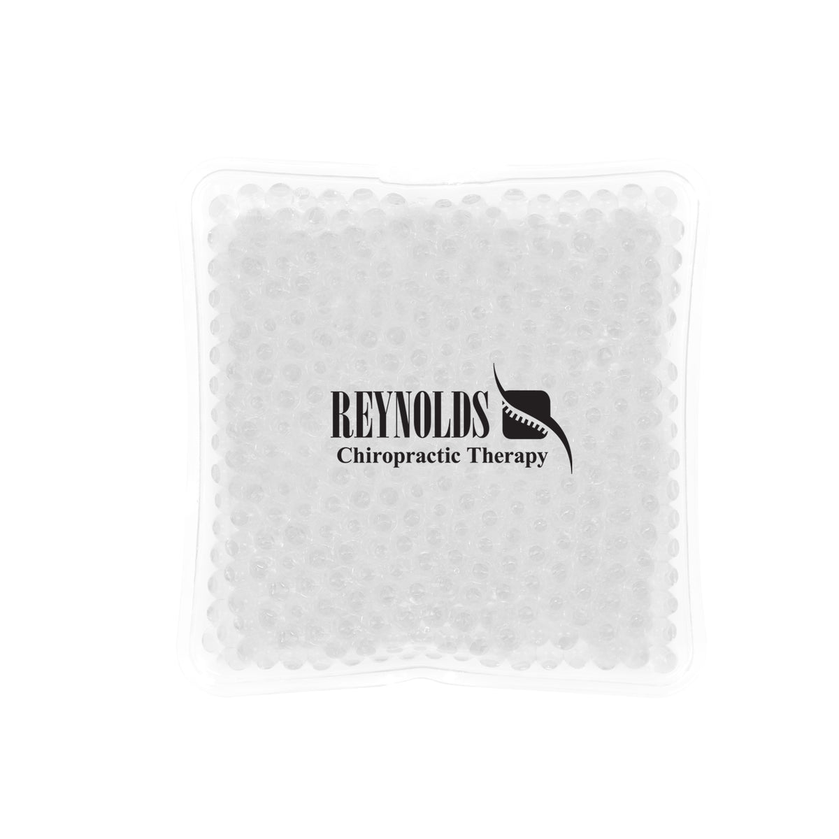 Gel Beads Hot and Cold Pack, Square Full Color - Clear - Pad Print