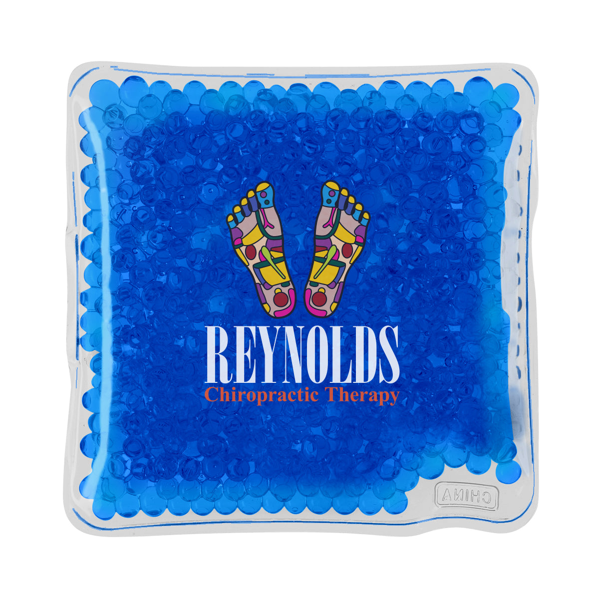 Gel Beads Hot and Cold Pack, Square Full Color - Dark Blue - Full Color