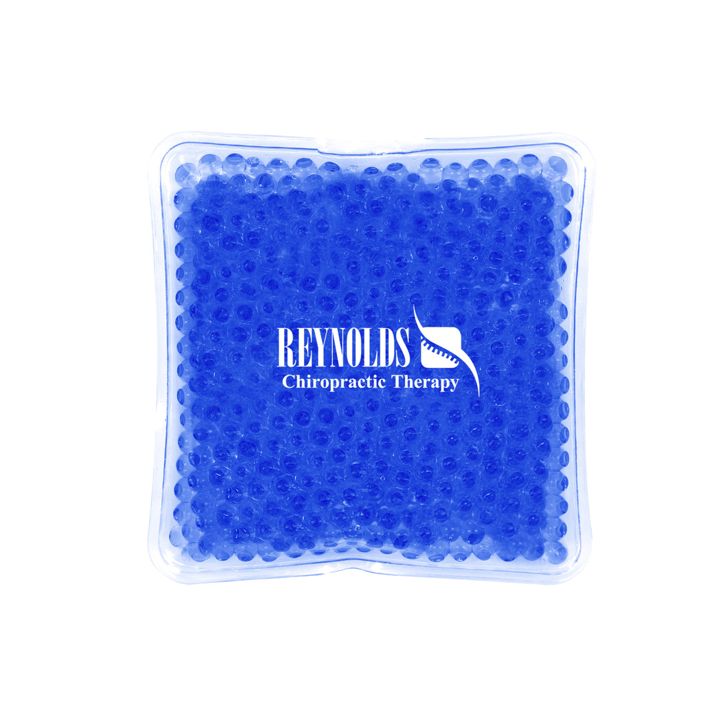 Gel Beads Hot and Cold Pack, Square Full Color - Dark Blue - Pad Print