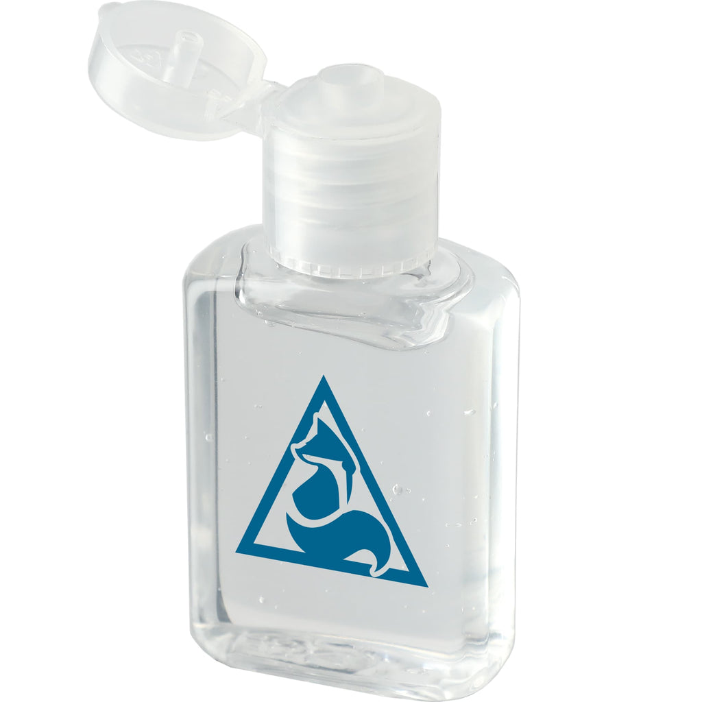 Gel Hand Sanitizer with 80% Alcohol, 0.5 oz - Clear - Left Angle