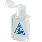Gel Hand Sanitizer with 80% Alcohol, 0.5 oz - Clear - Left Angle