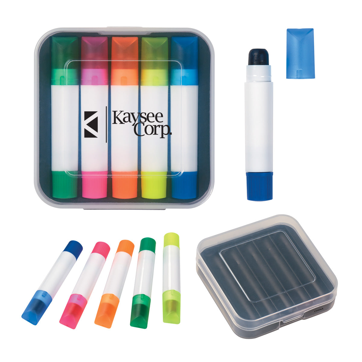 Gel Wax Highlighters, Set of Five