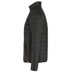 Geneva Recycled Hybrid Insulated Jacket for Men Embroidery - Black/Black - Left Side